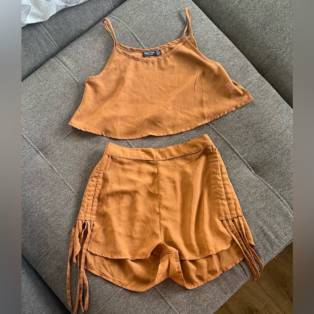 Spaghetti Strap Tank Top & Shorts Set